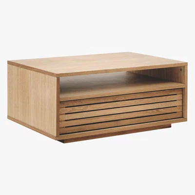 Habitat Habitat Max Oiled Oak Coffee Table With Shelf