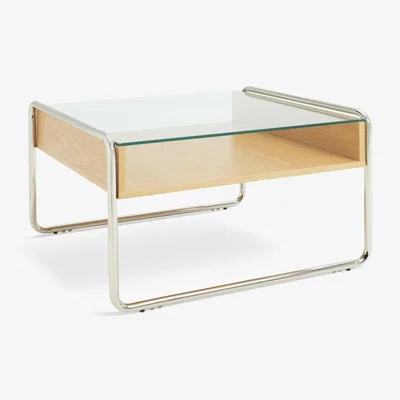 Habitat Habitat 60 Acciaio Oak and Glass Coffee Table