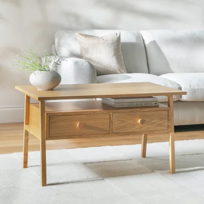 Habitat Habitat Calvin 2 Drawer Coffee Table - Oak