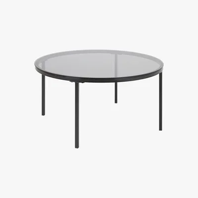 Habitat Habitat Maxim Black Smoked Glass Coffee Table