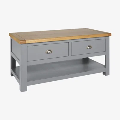 Habitat Habitat Kent 2 Drawer Coffee Table - Light Grey