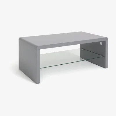 Habitat Habitat Sleigh Coffee Table - Gloss Grey
