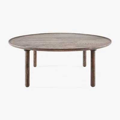 Heal's Gazzda Mu Coffee Table Round 100cm Smoked Oiled Oak