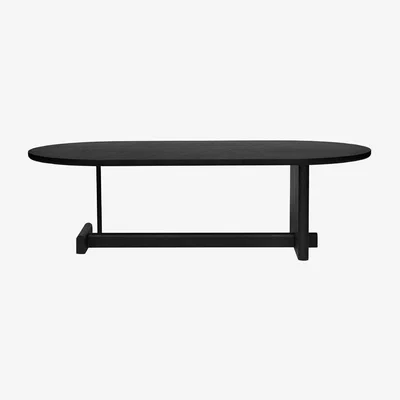 Heal's Fogia Koku Oval Low Coffee Table Wenge - Heal's UK Furniture