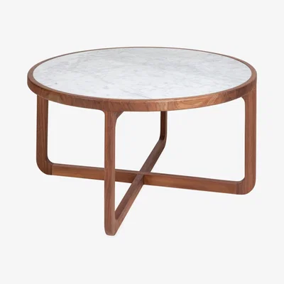 Heal's Heal's Anais Coffee Table White Marble - Heal's UK Furniture