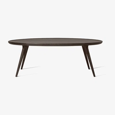 Heal's Mater Accent Oval Lounge Table Sirka Grey Stained Oak W80 x L120 - Heal's UK Furniture