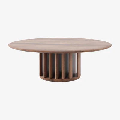 Heal's Artisan Grid Coffee Table 100cm in Walnut