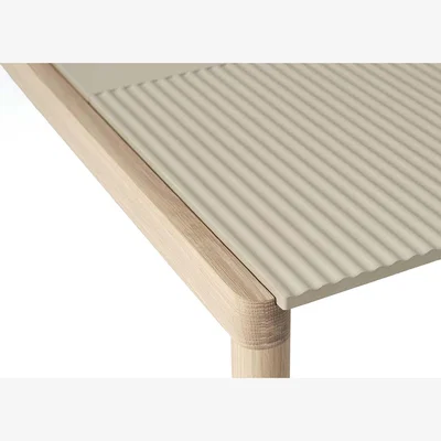 Heal's Muuto Couple Coffee Table 1 Tile Wavy Sand/Oak