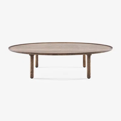 Heal's Gazzda Mu Coffee Table Oval 120 x 65cm Smoked Oiled Oak