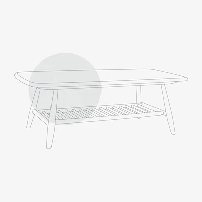 Heal's Ercol Originals Coffee Table Coloured Finish White - Heal's UK Furniture