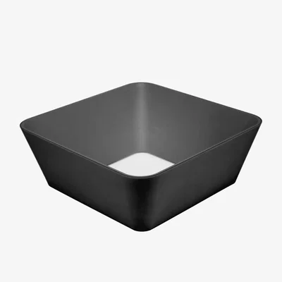 Heal's Established & Sons Zero In Coffee Table Black Transparent Glass - Heal's UK Furniture