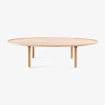 Heal's Gazzda Mu Coffee Table Oval 150 x 80cm White Oiled Oak