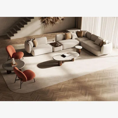 Heal's Paul Rogers Pillar Coffee Table Round Smoked Walnut Salt Mortex 45cm
