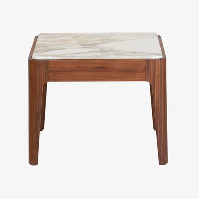 Heal's Porada Ziggy Coffee Table 47x47cm, Calacatta Marble