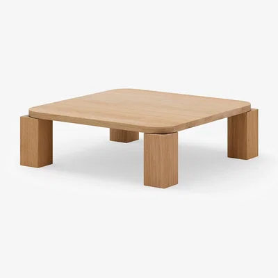 Heal's New Works Atlas Coffee Table Natural Oak 82 x 82cm