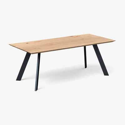 Heal's Heal's Madrid Table 240x90cm Blonde Oak Chamfered Edge Filled - Heal's UK Furniture