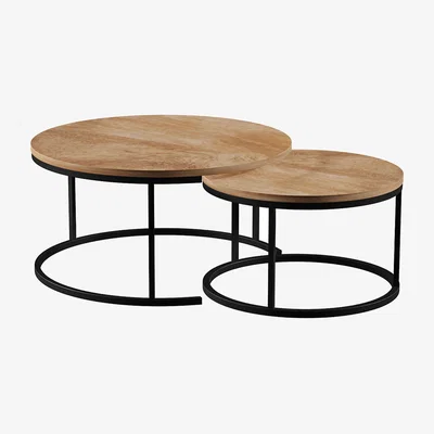 Homebase Kubu Coffee Table Nest - Set of 2