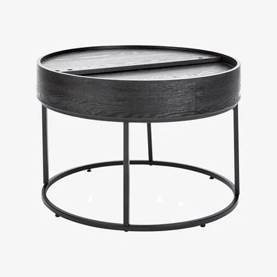 Homebase House Beautiful Halo Black Ash Coffee Table