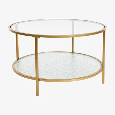 Homebase Ophelia Textured Glass Coffee Table
