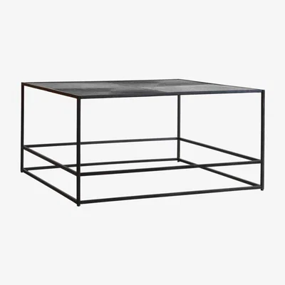 IO Living The Metal Frame Coffee Table Antique Silver