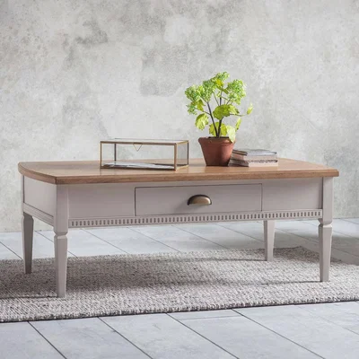 IO Living The Atlantic 1 drawer coffee table Neutral