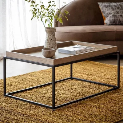 IO Living Matte Oak Coffee Table Grey