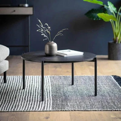IO Living Simple Noir Oak Coffee Table Black