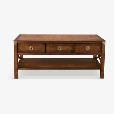 John Lewis Laura Ashley Balmoral Coffee Table, Chestnut Brown