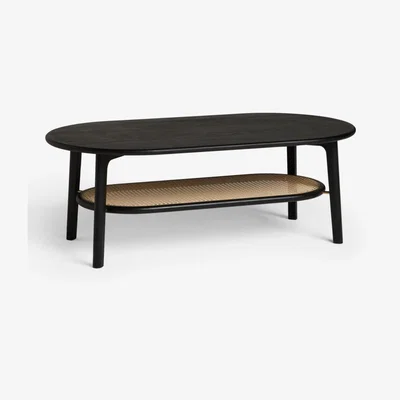 John Lewis John Lewis Rattan Coffee Table, Black