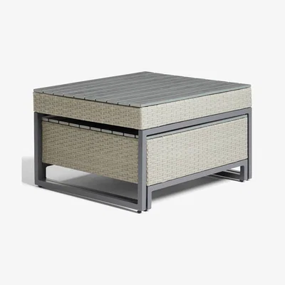 John Lewis John Lewis & Partners Valencia Garden High Low Coffee Tables, Set of 2