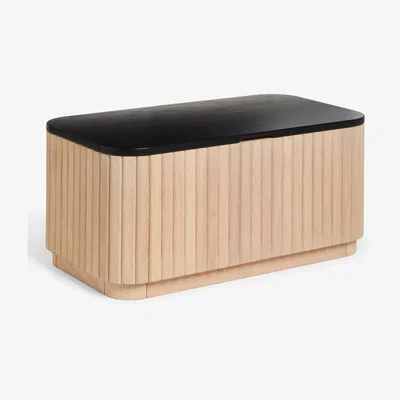 John Lewis John Lewis & Partners Reed Storage Coffee Table, Oak/Black