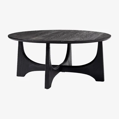John Lewis west elm Tanner Hemlock Wood Coffee Table, Black