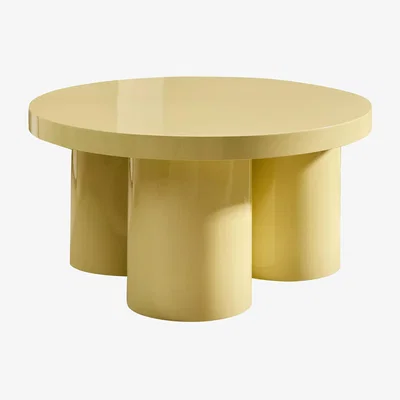 John Lewis MADE Lacey Round Coffee Table, Yellow