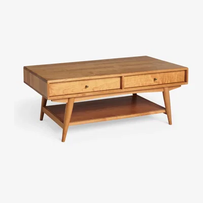 John Lewis John Lewis Wycombe 2 Drawer Storage Coffee Table, Cherrywood