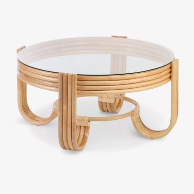 John Lewis Desser Pretzel Rattan Coffee Table, Natural