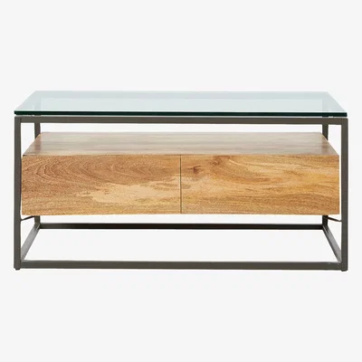 John Lewis west elm Industrial Storage Box Frame Coffee Table