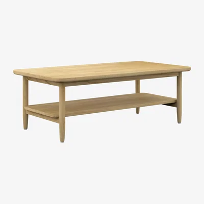 John Lewis Daro Dorchester/Martinique Rectangular Wood Coffee Table, Light Oak Wash