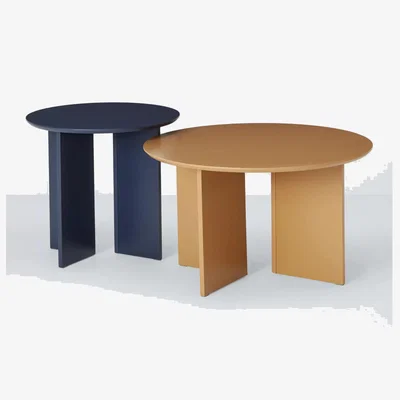 John Lewis John Lewis ANYDAY Tuck Coffee Table, Set of 2, Navy/Natural