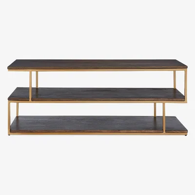 John Lewis Content by Terence Conran Balance Brass Coffee Table, Brown