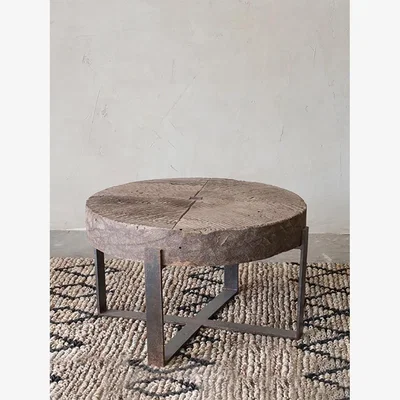 John Lewis Nkuku Chakala Round Reclaimed Wood Coffee Table, Natural