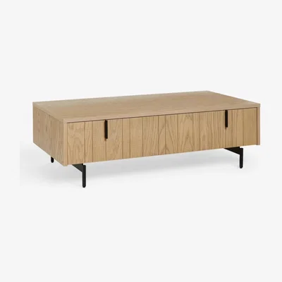 John Lewis John Lewis & Partners Stave Storage Coffee Table, Natural