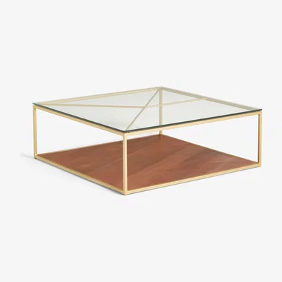 John Lewis John Lewis + Swoon Mendel Coffee Table, Light Brown/Clear