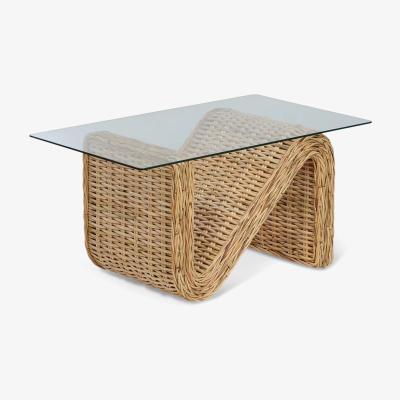John Lewis Desser Raffles Rattan Coffee Table, Natural