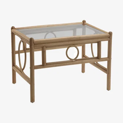 John Lewis Desser Madrid Rattan Coffee Table, Light Oak