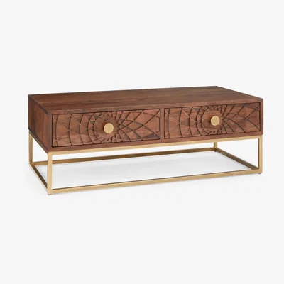 John Lewis John Lewis Array Acacia Wood Coffee Table, Dark Brown