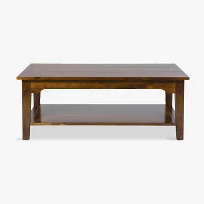 John Lewis Laura Ashley Garrat Rectangular Coffee Table, Chestnut Brown