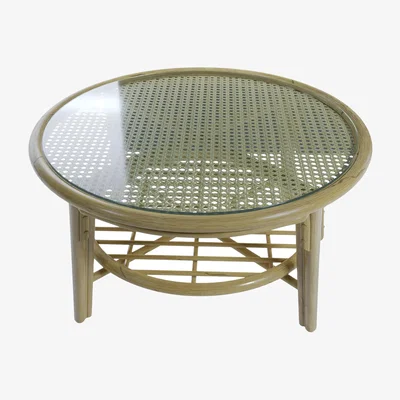John Lewis Daro Dingley Rattan Effect Round Coffee Table, Natural