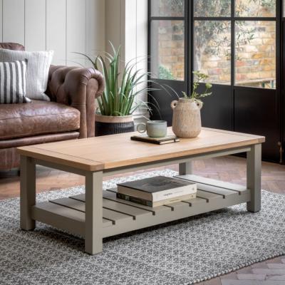 Knees Eton Oak Coffee Table - Prairie