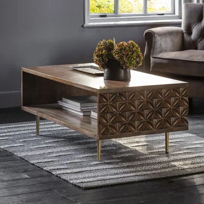 Knees Kandy 110cm Rectangle Dark Acacia Wood Coffee Table