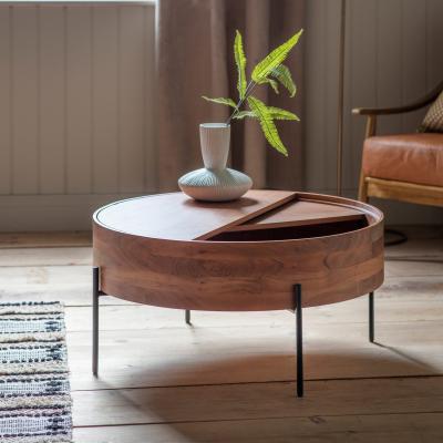 Knees Risby 83cm Round Acacia Wood Coffe Table